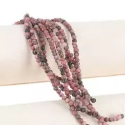 Perles rondes 4.5 mm pierre gemme - Rhodonite x38cm