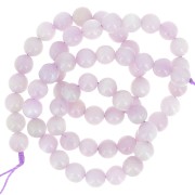 Perles rondes 6 mm pierre gemme - Kunzite x38cm