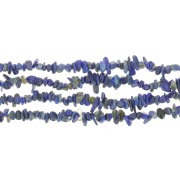 Perles chips 3 - 5 mm en pierre gemme  - Lapis Lazuli x80cm