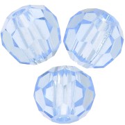 Perles rondes facettées Preciosa - Round Bead 4 mm - Light Sapphire x20|raw }}
