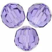 Perles rondes facettées Preciosa - Round Bead 4 mm - Tanzanite x20