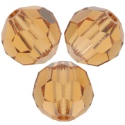 Perles rondes facettées Preciosa - Round Bead 5 mm - Light Colorado Topaz x15|raw }}