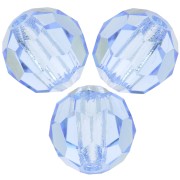 Perles rondes facettées Preciosa - Round Bead 6 mm - Light Sapphire x6|raw }}