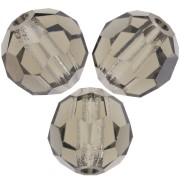 Perles rondes facettées Preciosa - Round Bead 6 mm - Black Diamond x6|raw }}