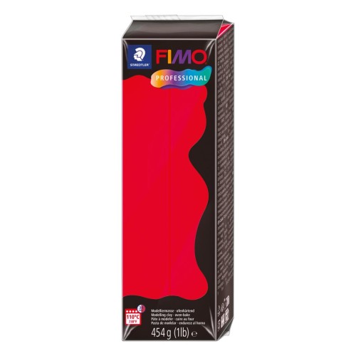 Pâte Fimo Professional 454gr - Rouge Pur (n°200) x1