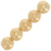 Perles rondes 2.5 mm - Gold filled (or laminé)  x25