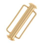 Fermoir coulissant pour tissage de perles 27 mm - Doré à l'or fin x1
