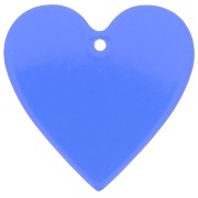 Pendentif coeur 31x32 mm en acrylique transparent - Bleu électrique x1|raw }}
