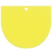 Pendentif demi-lune en acrylique opaque 29x33 mm - Jaune fluo x1|raw }}