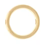 Intercalaire cercle évidé 12 mm - Doré à l'or fin x1