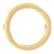 Intercalaire cercle évidé 13 mm - Doré à l'or fin x1