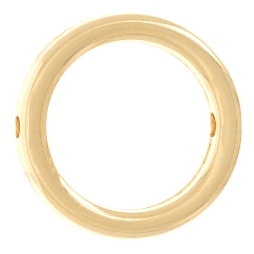 Intercalaire cercle évidé 13 mm - Doré à l'or fin x1