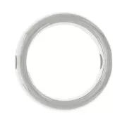 Intercalaire cercle évidé 12 mm - Placage Argent fin vieilli x1