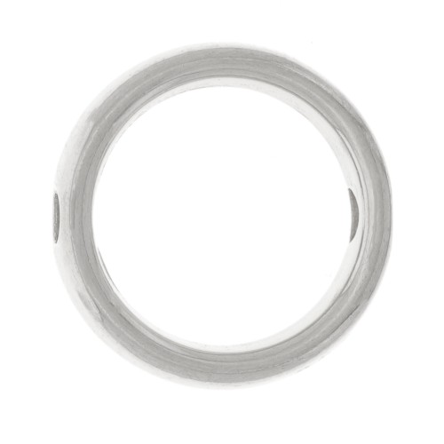 Intercalaire cercle évidé 12 mm - Placage Argent fin vieilli x1
