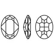 Cabochon ovale Aurora A4120 14x10 mm - Crystal Vitrail Light x1