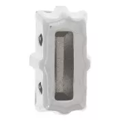 Cristal serti Aurora A4500 Baguette 10x5 mm - Rhodié - Rose x1