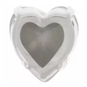 Cristal serti Aurora Coeur A4831 Antique Heart 11x10 mm - Rhodié - Capri Blue x1
