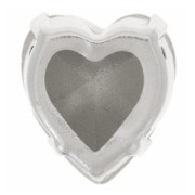 Cristal serti Aurora Coeur A4831 Antique Heart 11x10 mm - Rhodié - Crystal AB x1