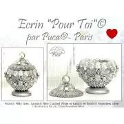 Arcos® par Puca® 5x10 mm - Opal Milky Grey x10g