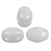 Perles en verre Samos® par Puca® 7x5 mm - Milky Grey x10g