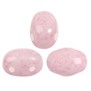 Perles en verre Samos® par Puca® 7x5 mm - Milky Light Rose x10g|raw }}