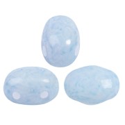 Perles en verre Samos® par Puca® 7x5 mm - Milky Light Sapphire x10g|raw }}