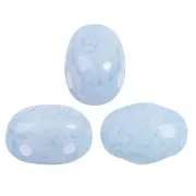 Perles en verre Samos® par Puca® 7x5 mm - Milky Light Sapphire x10g