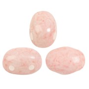 Perles en verre Samos® par Puca® 7x5 mm - Milky Peach x10g
