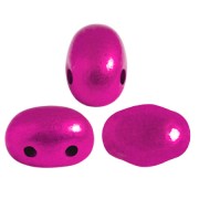 Perles en verre Samos® par Puca® 7x5 mm - Metalust Hot Pink x10g