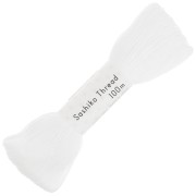 Fil à broder pour technique japonaise Sashiko - Olympus - Blanc x100m