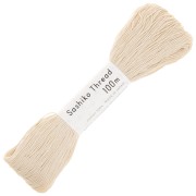 Fil à broder pour technique japonaise Sashiko - Olympus - Crème x100m|raw }}