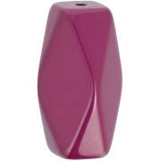 Perle tube hexagonale en résine opaque 25x15 mm - Aubergine x1|raw }}