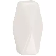 Perle tube hexagonale en résine opaque 25x15 mm - Ivoire x1