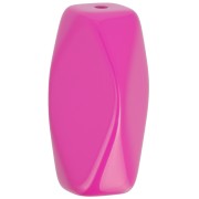 Perle tube hexagonale en résine opaque 25x15 mm - Fuchsia x1|raw }}