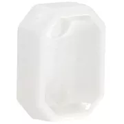 Serti octogone en plastique pour cabochon 4627 18x13 mm - Blanc x1