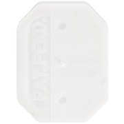Serti octogone en plastique pour cabochon 4627 18x13 mm - Blanc x1