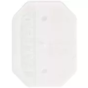Serti octogone en plastique pour cabochon 4627 18x13 mm - Blanc x1