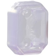Serti octogone en plastique pour cabochon 4627 18x13 mm - Violet Opal x1