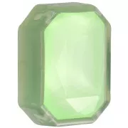 Serti octogone en plastique pour cabochon 4627 18x13 mm - Olive Opal x1