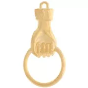 Pendentif main 33x17 mm - Doré à l'or fin x1