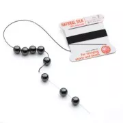 Fil de soie 0.70 mm - Noir x2m