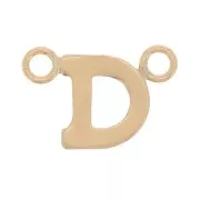 Intercalaire lettre alphabet 6x9 mm - D - Gold filled (or laminé) x1
