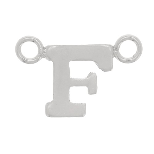 Intercalaire lettre alphabet 6x10 mm - F - Argent 925 x1