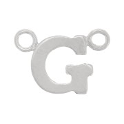 Intercalaire lettre alphabet 6x9 mm - G - Argent 925 x1|raw }}