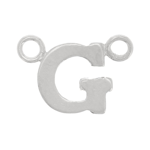 Intercalaire lettre alphabet 6x9 mm - G - Argent 925 x1