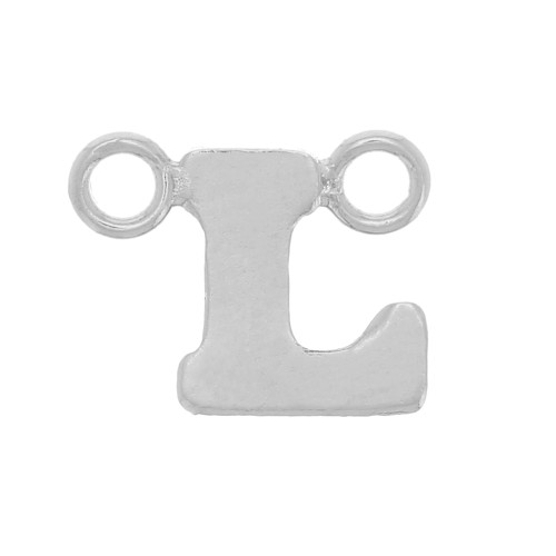 Intercalaire lettre alphabet 6x7.5 mm - L - Argent 925 x1