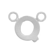 Intercalaire lettre alphabet 6x8 mm - Q - Argent 925 x1|raw }}