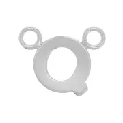 Intercalaire lettre alphabet 6x8 mm - Q - Argent 925 x1
