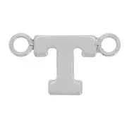 Intercalaire lettre alphabet 6x10 mm - T - Argent 925 x1