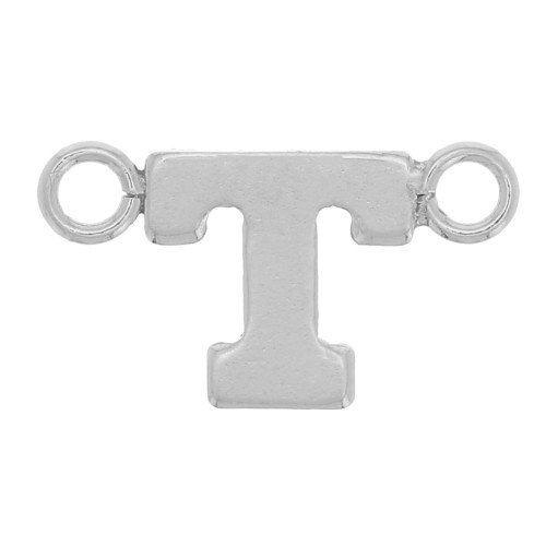 Intercalaire lettre alphabet 6x10 mm - T - Argent 925 x1